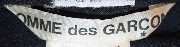 Dress, Comme des Garçons (Japanese, founded 1969), wool, nylon, Japanese