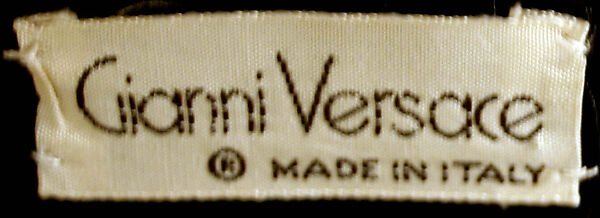 Dress, Gianni Versace (Italian, founded 1978), (a) linen; (b) leather, metal, Italian