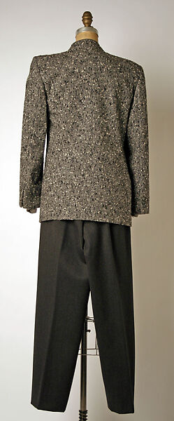 Suit, Giorgio Armani (Italian, founded 1974), (a, c) wool; (b) silk, Italian