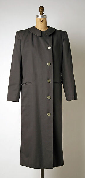 Coat, Giorgio Armani (Italian, founded 1974), cotton (?), Italian 