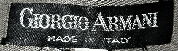 Coat, Giorgio Armani (Italian, founded 1974), cotton (?), Italian