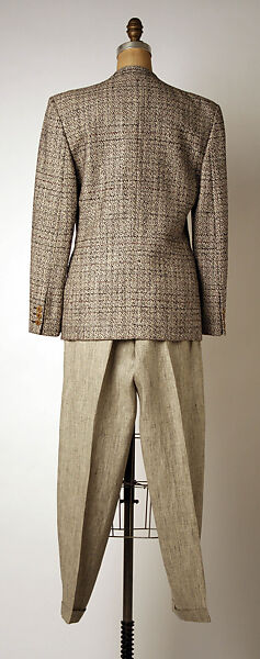 Suit, Giorgio Armani (Italian, founded 1974), flax, silk, Italian