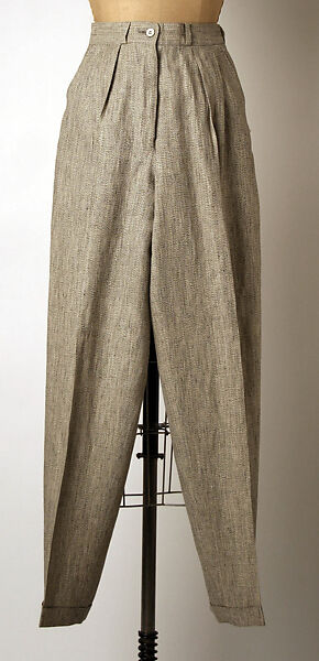 Suit, Giorgio Armani (Italian, founded 1974), flax, silk, Italian