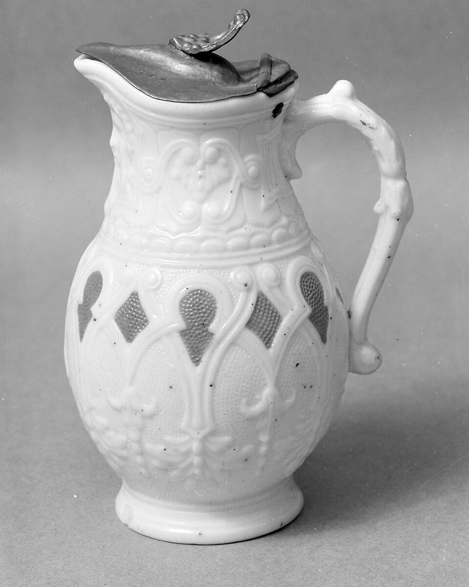Syrup Jug, Parian porcelain, American 