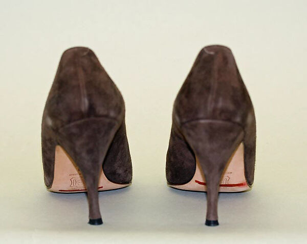 Pumps, Manolo Blahnik (British, born Spain, 1942), suede, leather, British
