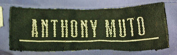 Trousers, Anthony Muto (American), cotton, American