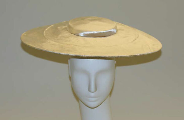 Hat, Mr. John, Inc. (American, 1948–1970), silk, American 