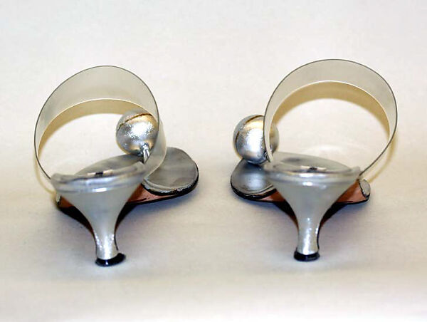 Sandals, Manolo Blahnik (British, born Spain, 1942), leather, plastic (vinyl), British