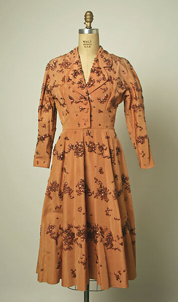 Dress, House of Balenciaga (French, founded 1937), silk, French 