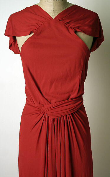 Evening dress, Madame Grès (Germaine Émilie Krebs) (French, Paris 1903–1993 Var region), silk, French