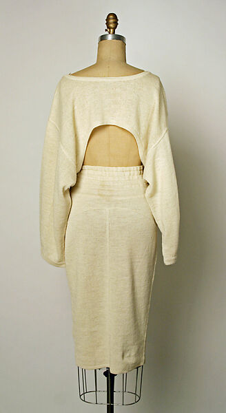 Dress, Azzedine Alaïa (French (born Tunisia), Tunis 1935–2017 Paris), cotton, linen, French