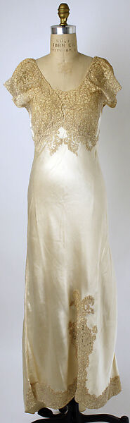 Wedding trousseau, silk, cotton, American
