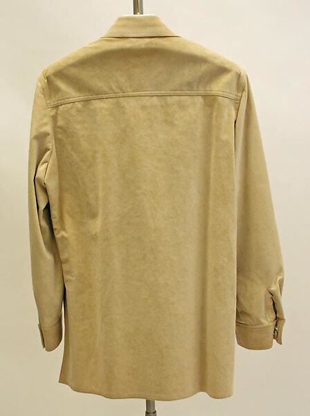 Shirt, Halston (American, Des Moines, Iowa 1932–1990 San Francisco, California), Ultrasuede, American