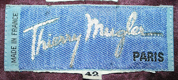 Coat, Mugler (French, founded 1974), wool, French