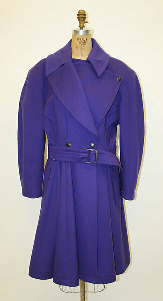 Coat, Mugler (French, founded 1974), wool, French 