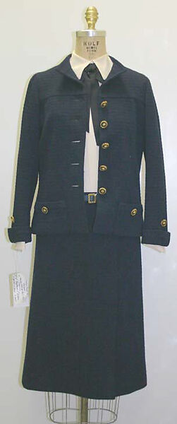 Suit, House of Chanel (French, founded 1910), wool, silk, French