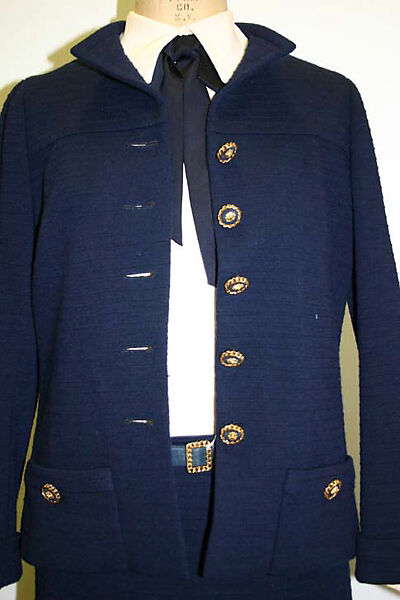 Suit, House of Chanel (French, founded 1910), wool, silk, French