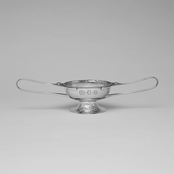 Two-handled Bowl, Marcus and Co. (American, New York, 1892–1942), Silver, stones, American 
