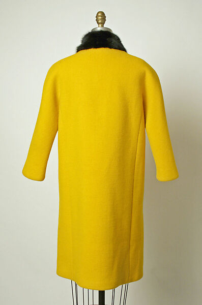 Coat, House of Balenciaga (French, founded 1937), wool, fur, French