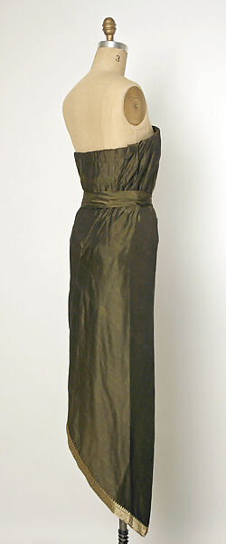 Evening ensemble, (a–c) House of Balenciaga (French, founded 1937), silk, French