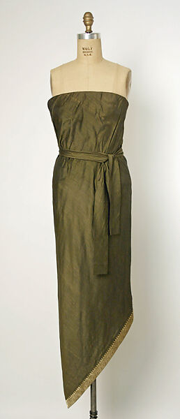 Evening ensemble, (a–c) House of Balenciaga (French, founded 1937), silk, French