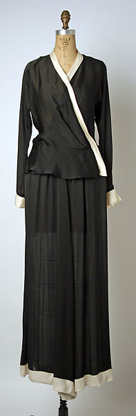 Evening ensemble, House of Chanel (French, founded 1910), silk, French 