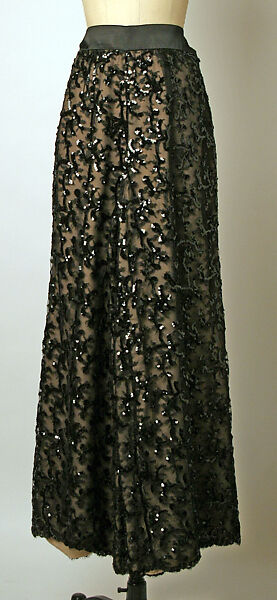 Evening ensemble, House of Chanel (French, founded 1910), wool, synthetic fiber, French