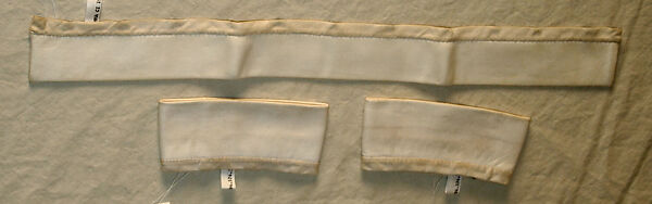 Ensemble, House of Chanel (French, founded 1910), wool, cotton, leather, metal, French