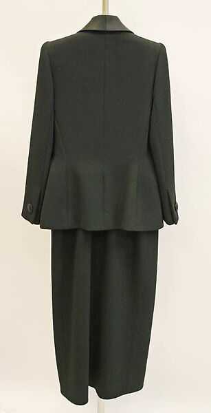Evening suit, House of Givenchy (French, founded 1952), wool, silk, French