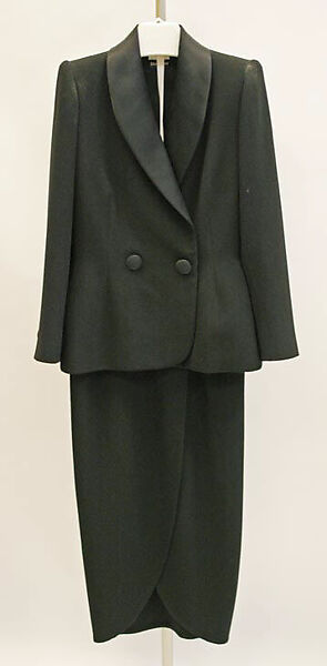 Evening suit, House of Givenchy (French, founded 1952), wool, silk, French 