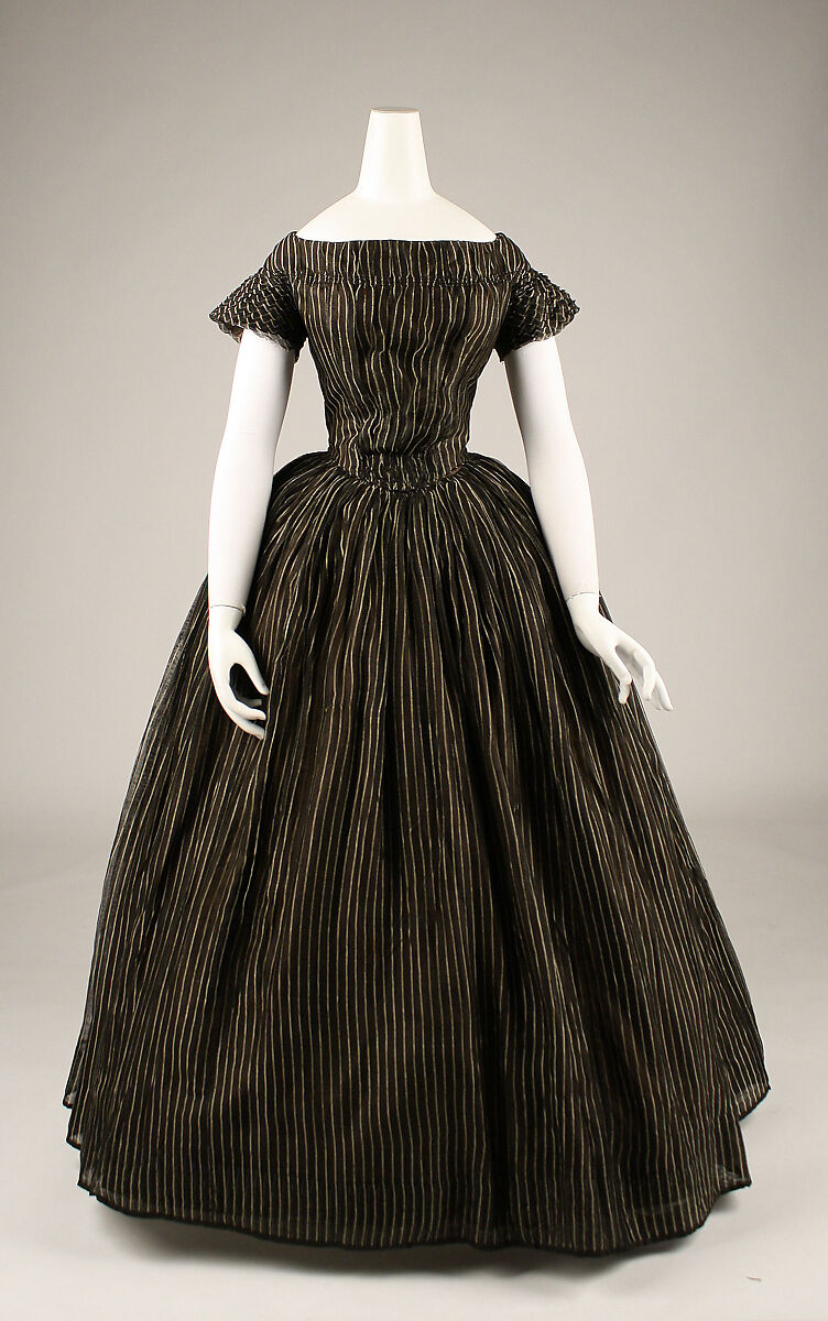 Mourning dress, silk, American
