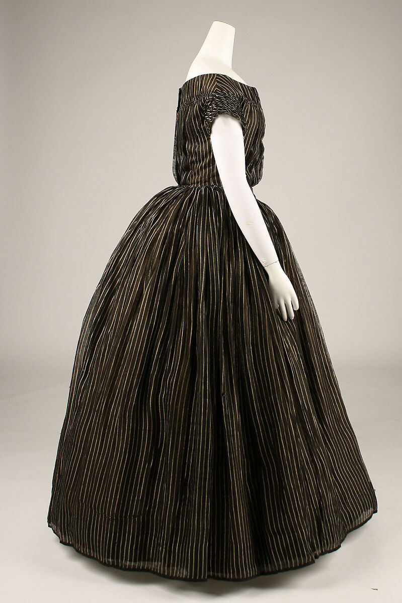 Mourning dress, silk, American