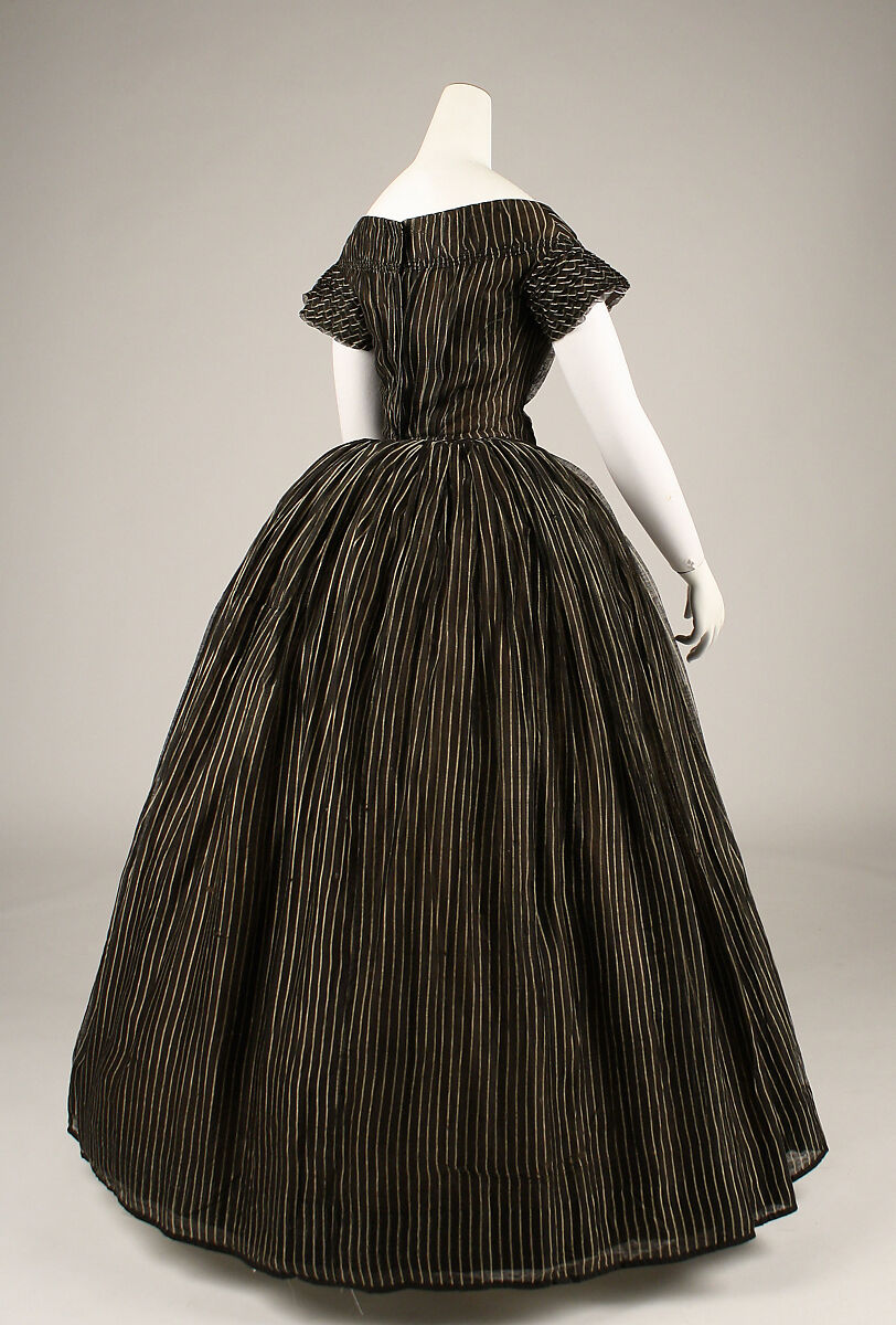Mourning dress, silk, American
