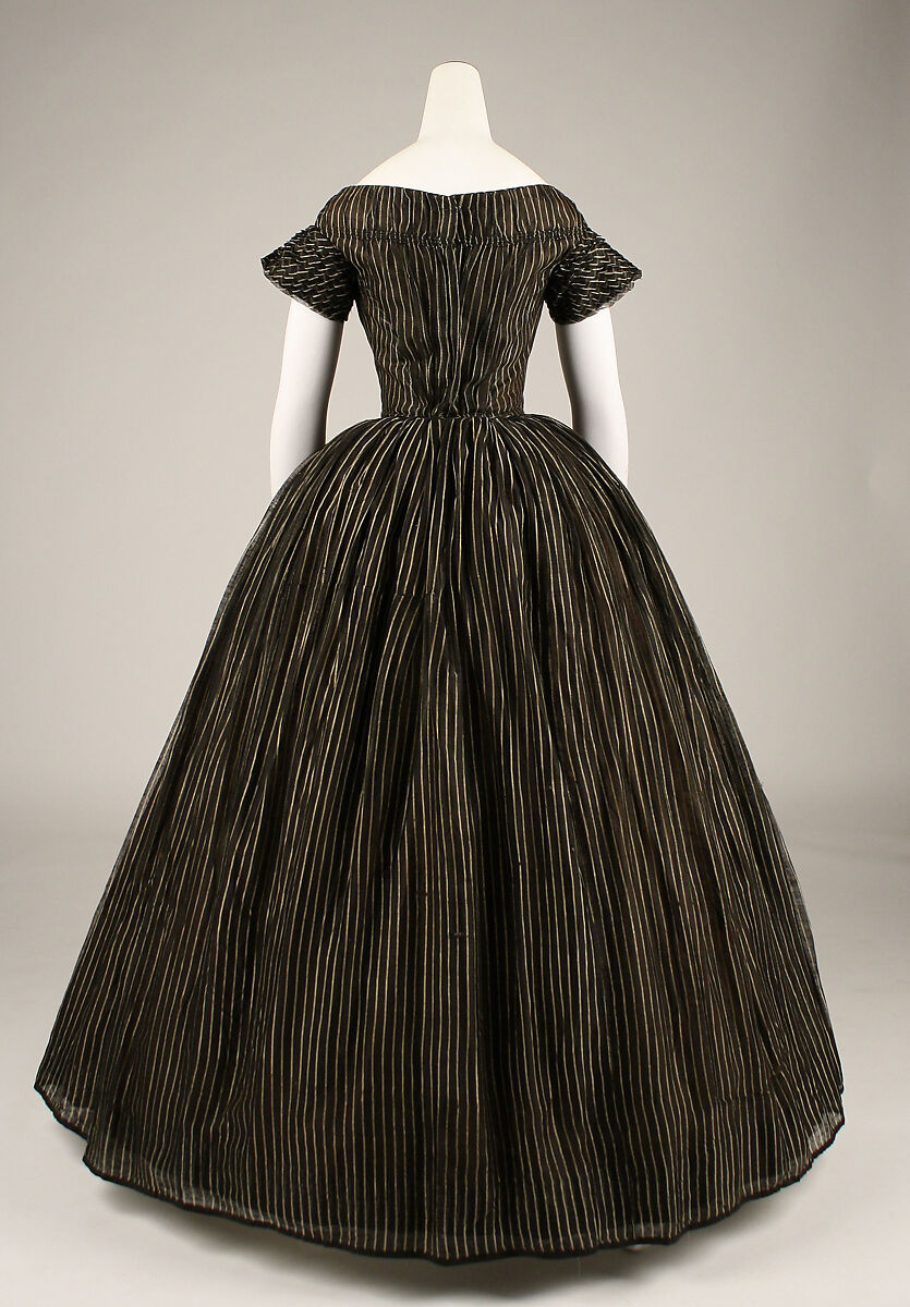 Mourning dress, silk, American