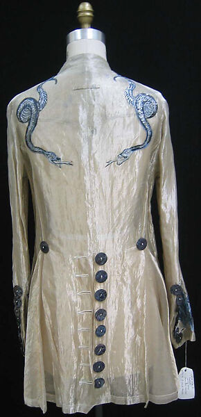 Jacket, Jean Paul Gaultier (French, born 1952), silk, metal, shell, French