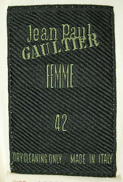 Coat, Jean Paul Gaultier (French, born 1952), cotton, French