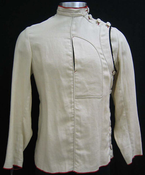Jacket, Jean Paul Gaultier (French, born 1952), linen, French 