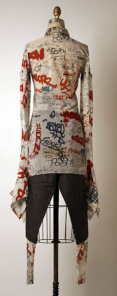 Ensemble, Jean Paul Gaultier (French, born 1952), nylon, Lycra, shell, French