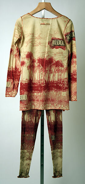 Ensemble, Jean Paul Gaultier (French, born 1952), cotton, nylon, French