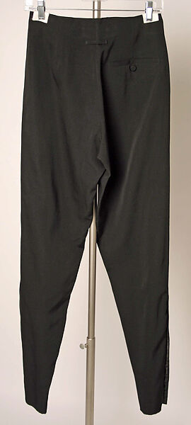 Trousers, Jean Paul Gaultier (French, born 1952), silk, wool, French