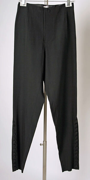 Trousers, Jean Paul Gaultier (French, born 1952), silk, wool, French 