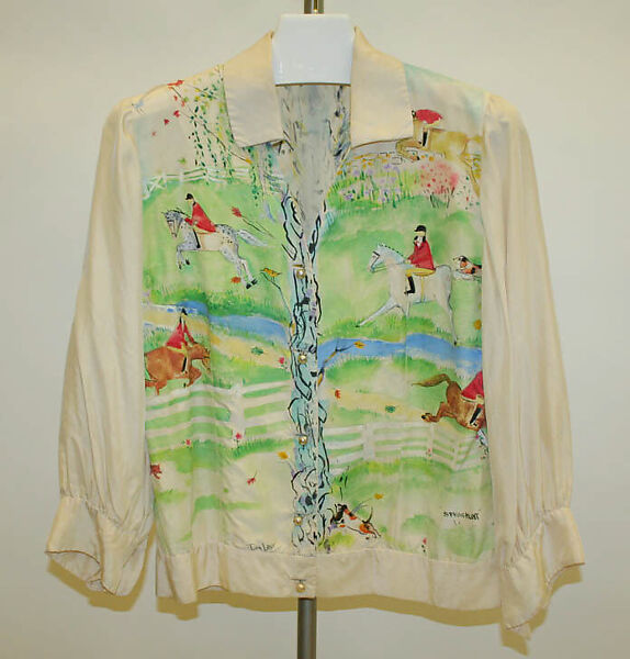 Blouse, Tina Leser (American, 1910–1986), silk, American 