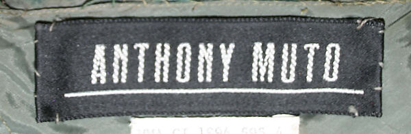 Dress, Anthony Muto (American), Ultrasuede, American