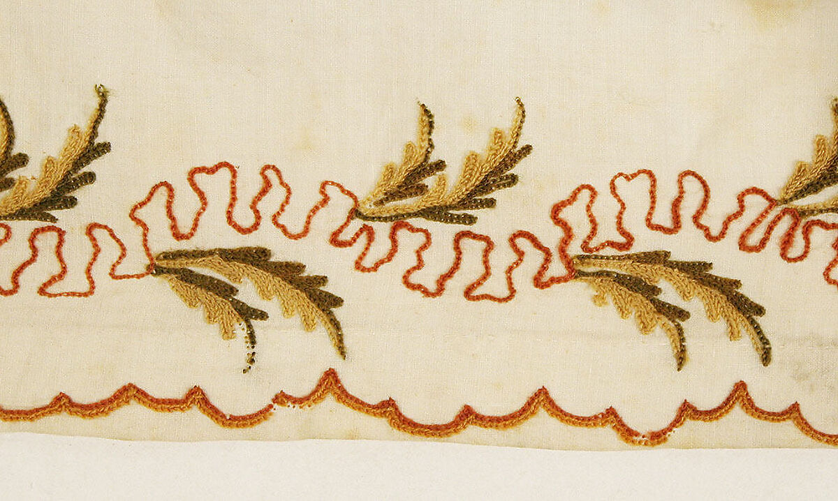 Round gown, cotton, wool, British