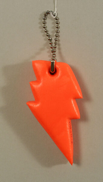 Ensemble, Walter Van Beirendonck (Belgian, born 1957), (a) Lycra; (b) wool, mixed media; (c, d, e) plastic, French