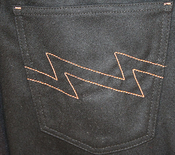 Ensemble, Walter Van Beirendonck (Belgian, born 1957), (a) Lycra; (b) wool, mixed media; (c, d, e) plastic, French