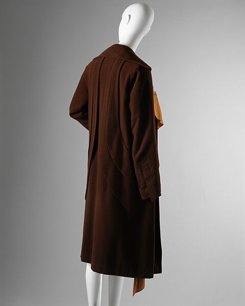 Ensemble, Nemser Gowns, Inc. (American, 1920–1931), (a) silk, plastic; (b) silk, wool, American