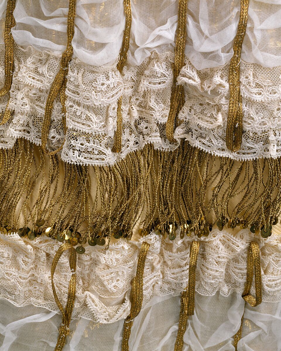 Ball gown, silk, British