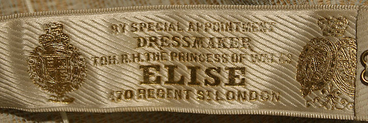 Ball gown, silk, British