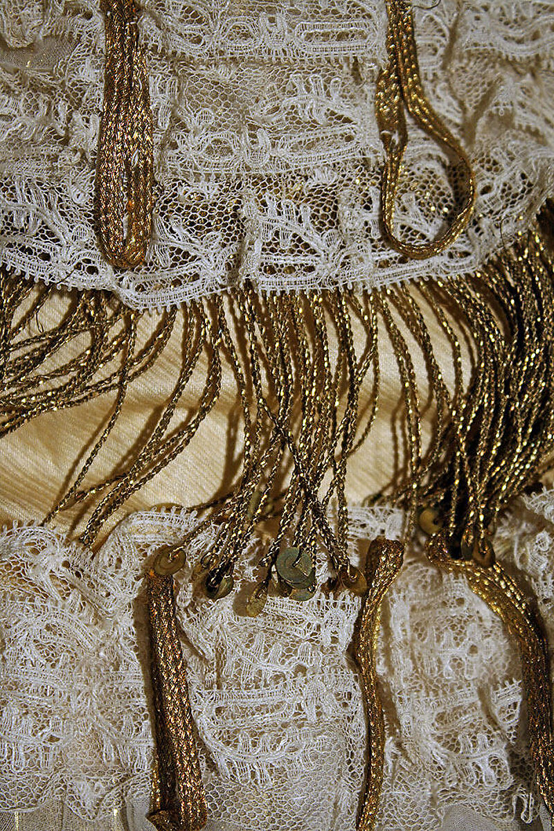 Ball gown, silk, British